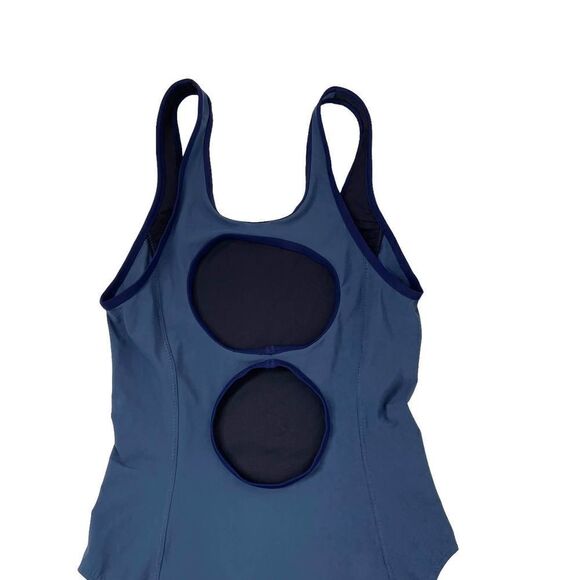 Outdoor Voices Navy Blue One‎ Piece Cutout back Swimsuit Sz XS - Picture 3 of 6